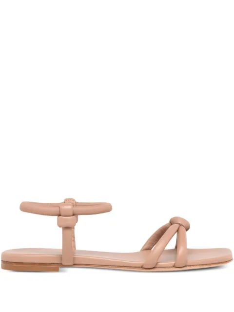 Gianvito Rossi knotted leather sandals Pink G3232405CUONAP