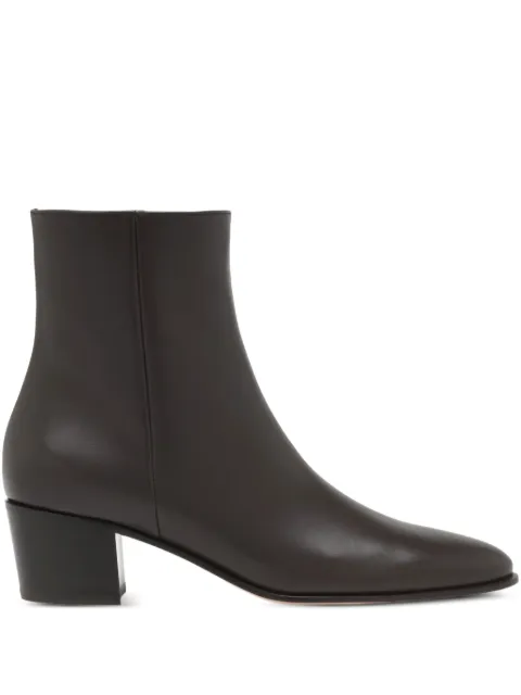 Gianvito Rossi zip-detail leather boots Brown G7297745CUOVGI
