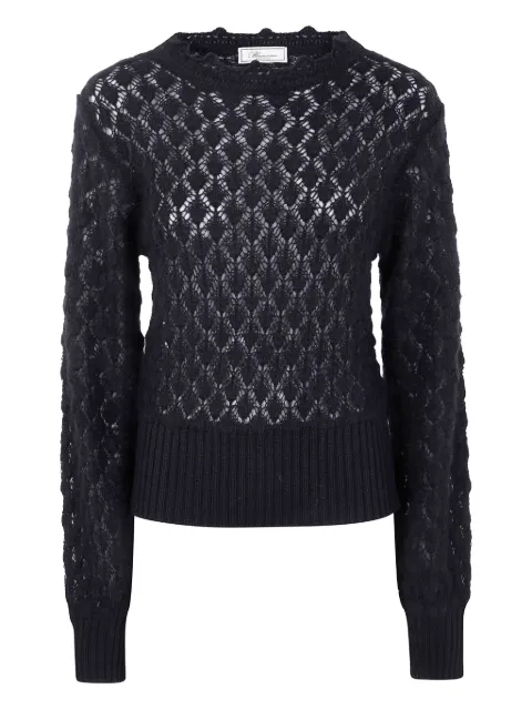 Blumarine open-knit sweater Black A522M639A