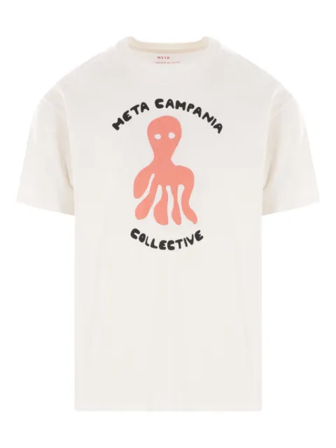 Meta Campania Collective Peter octopus-print cotton T-shirt LET003COJE002001