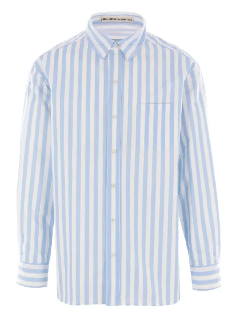 Meta Campania Collective striped poplin shirt White SPS008COCO0099F9