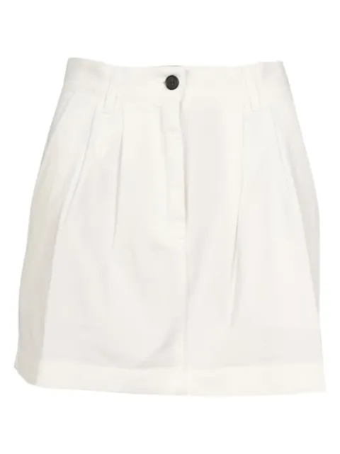 Department 5 button pleated skirt White DG0041TS0008002014
