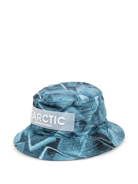 Emporio Armani arctic-print bucket hat Blue 62830200643