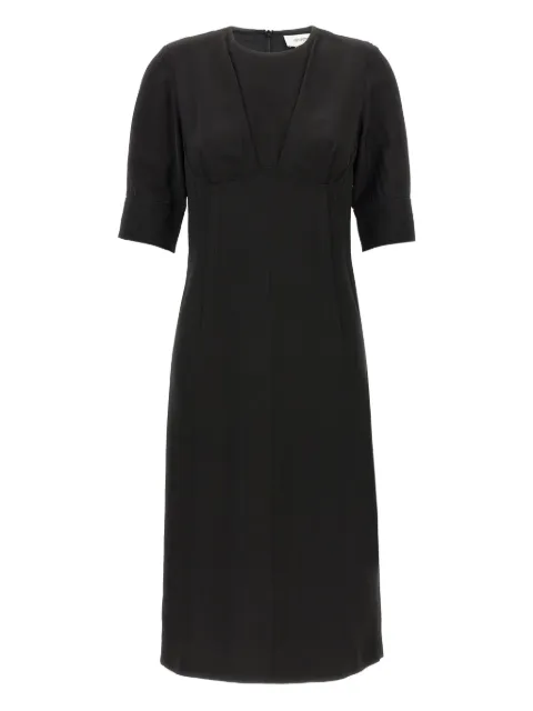 Sportmax short-sleeve crew-neck dress Black SELE