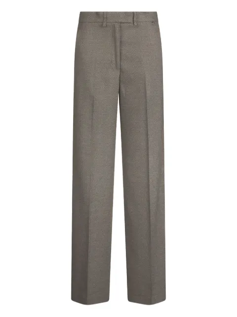 LIU JO chevron pleat trousers Green CF5372T054A