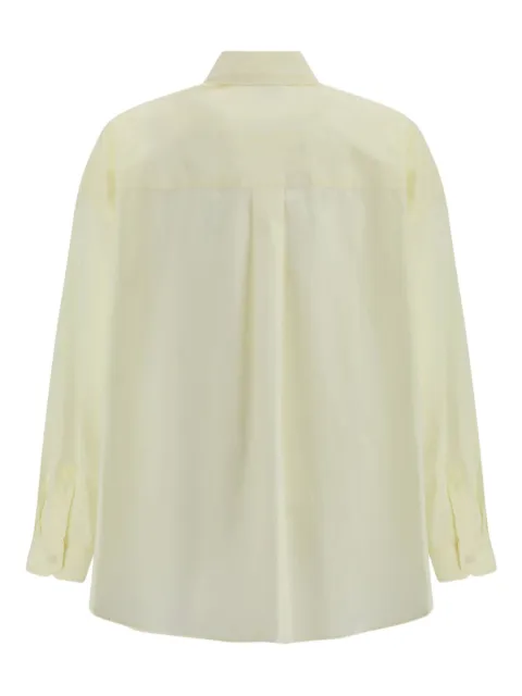 Cruna classic-collar button-front shirt Yellow SW02IVY2417