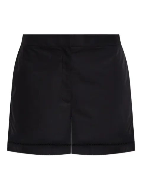 Theory eyelet-detail poplin shorts Black P0504208