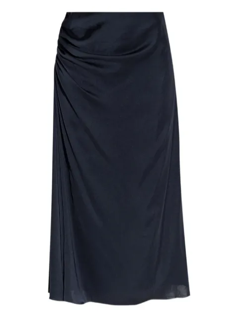 Theory draped midi skirt Blue P0605301