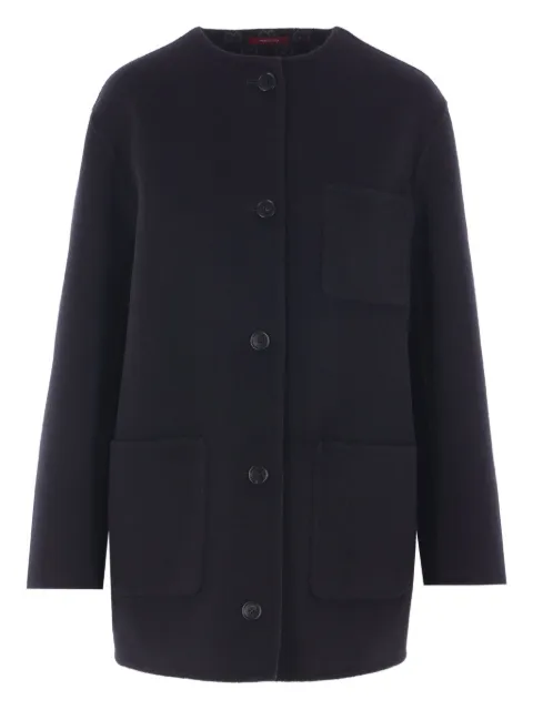Gucci single-breasted wool coat Blue 840657Z7ASL