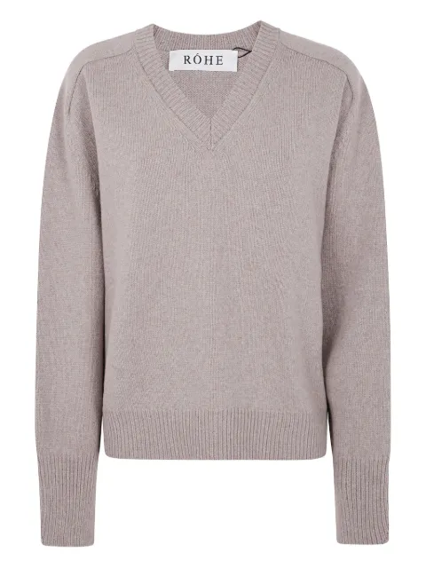 Róhe Sleeve Wrap wool jumper Neutrals 41623320