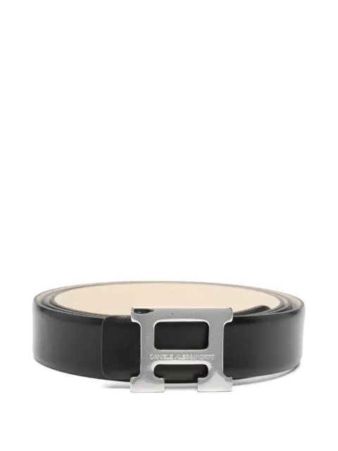 Daniele Alessandrini logo-detail belt Black NL6483A4300