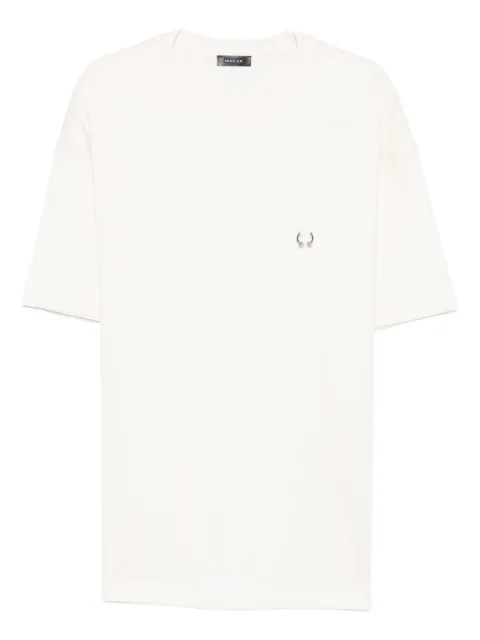 Mugler metallic-detail T-shirt White 25F3TS01046016