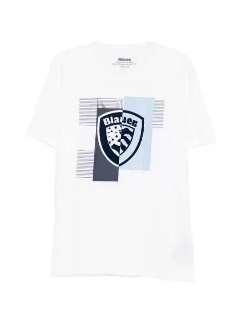 Blauer logo-print short-sleeve T-shirt White 23SBLUH02101004547100