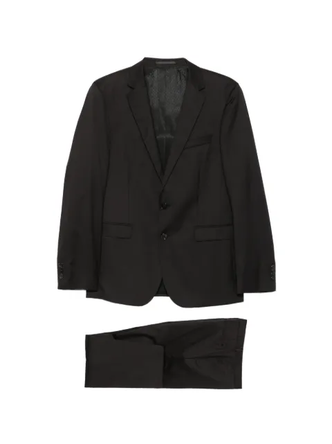 BOSS notched-lapel single-breasted suit Black 50320555