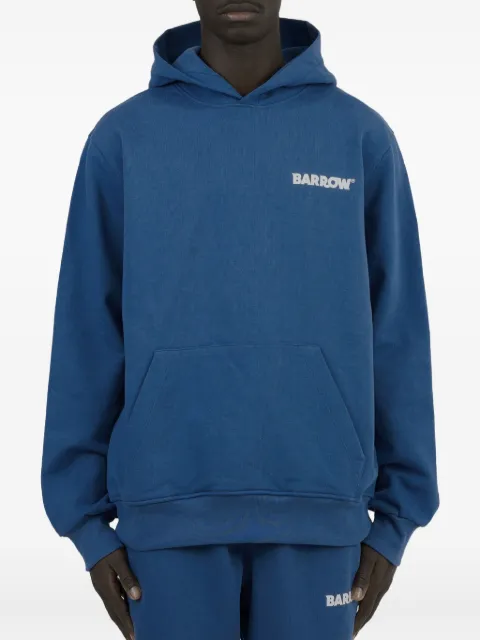 BARROW logo-detail hoodie Blue F4BWUAHS151BW026