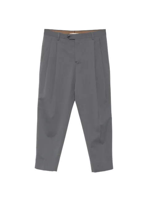 Briglia 1949 pleated-detail cropped trousers Grey ARNOS424100
