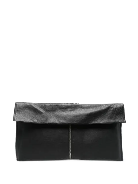 Alexander Wang double-zip leather clutch Black 20325K80L