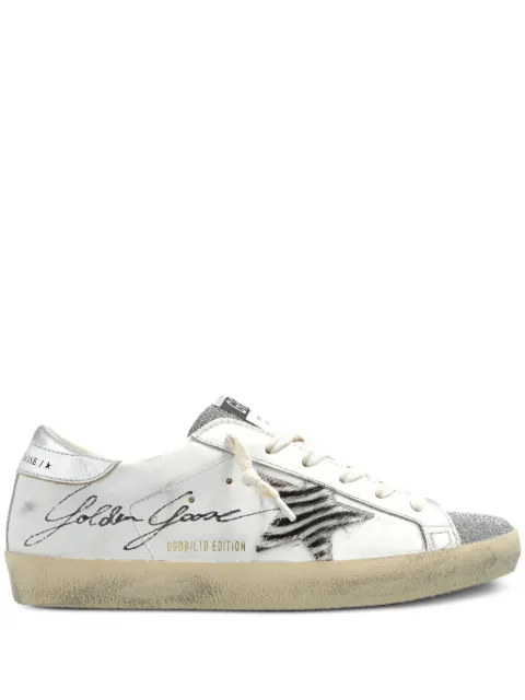 Golden Goose Super-Star crystal embellished sneakers White GWF00101F004661