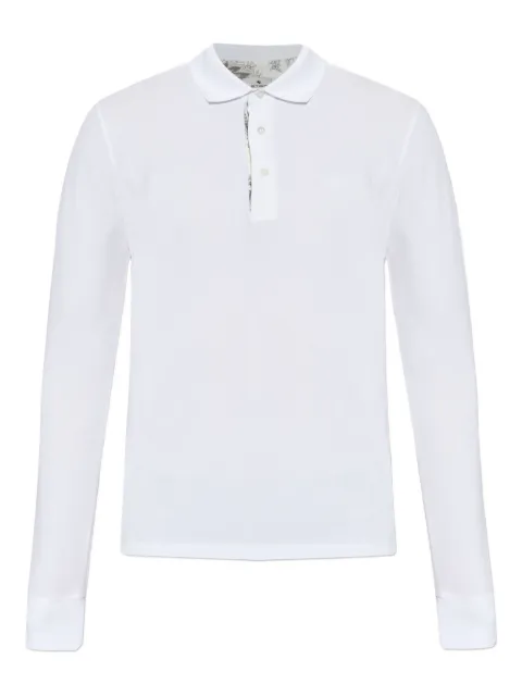 ETRO long-sleeve polo shirt White MRMD0013AJ264