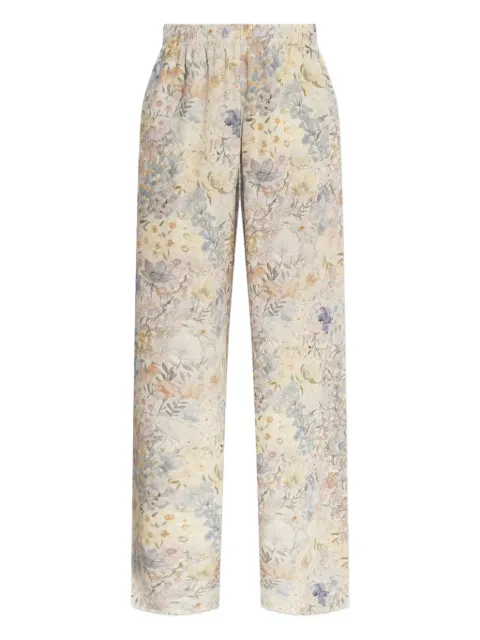Golden Goose floral-print elastic-waist trousers Neutrals GWP00821P002159