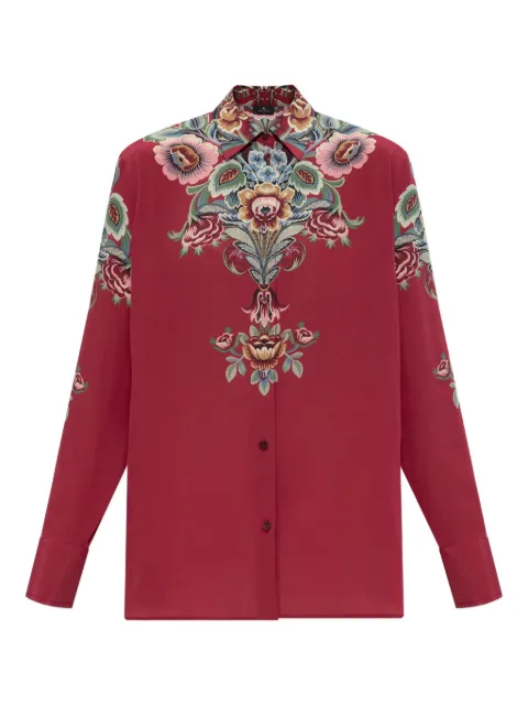 ETRO floral-print silk shirt Pink WRIA0013AKA38