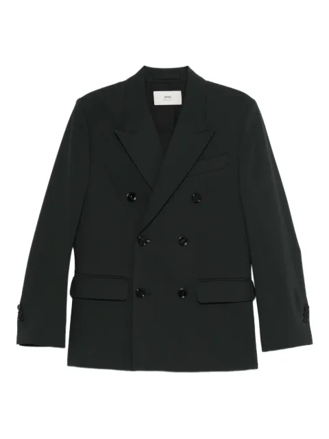 AMI Paris Double-breasted blazer Grey FBV002WV0067
