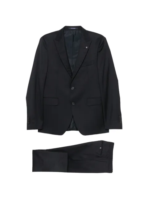 Tagliatore Super 110'S single-breasted wool suit Blue 2FBR26B01060001UPER003