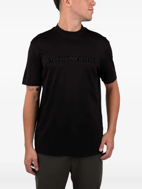 Emporio Armani embossed logo t-shirt Black 6D1TR31JOSZ0035