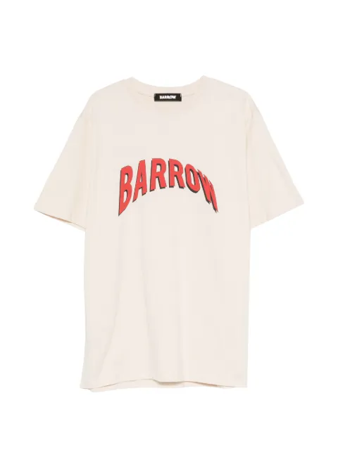 BARROW logo-print short-sleeve T-shirt Neutrals S4BWMATH087