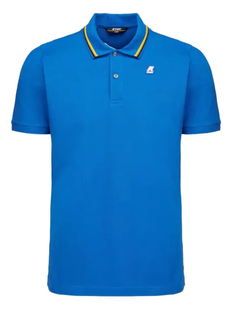 K-Way Jud tipped collar polo shirt Blue K7121JW