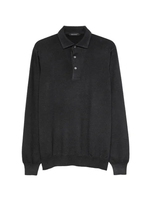 Tagliatore Bailey long-sleeve polo shirt Grey GSI2406012542