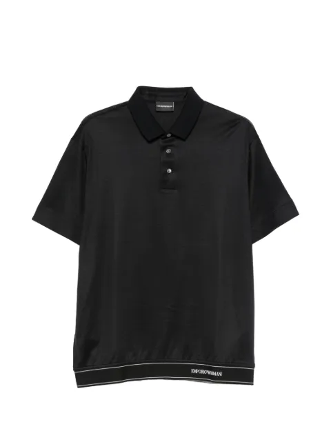 Emporio Armani logo-print polo shirt Black 3R1F761JUVZ