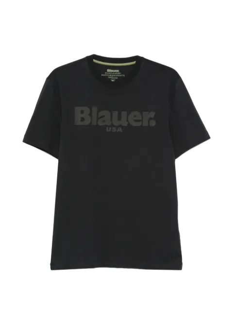 Blauer logo-print crew-neck T-shirt Black 23SBLUH02094004547999