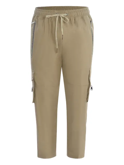 YES LONDON zip-pocket cargo pants Neutrals XP3239BEIGE
