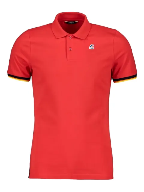 K-Way tipped polo shirt Red K008J50ROSSO