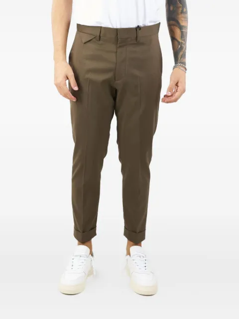 Low Brand Cooper cuffed trousers Brown L1PFW24256787M098