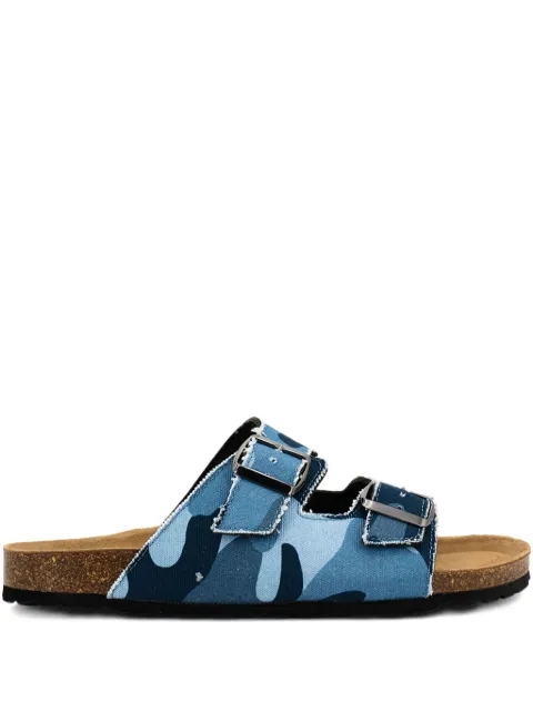 MC2 Saint Barth camouflage buckled sandals Blue SAD000300847F