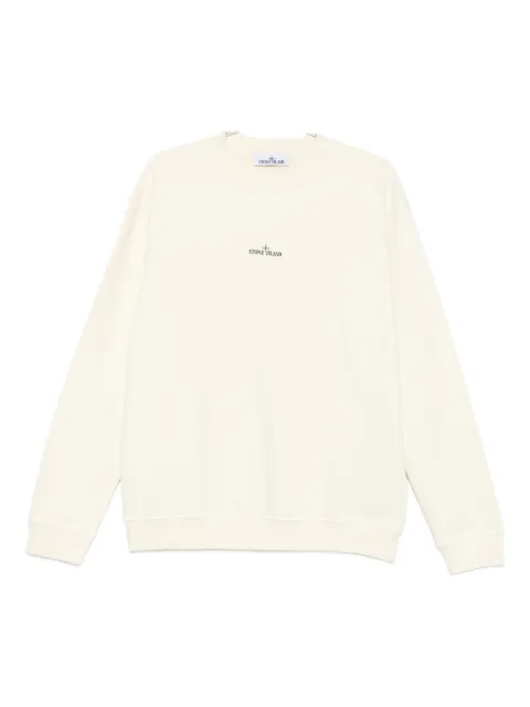 Stone Island logo-print cotton sweatshirt Neutrals K2S156100018S0195