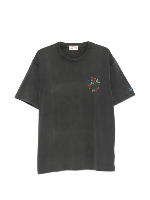 MC2 Saint Barth logo-embroidered T-shirt Grey JACK001
