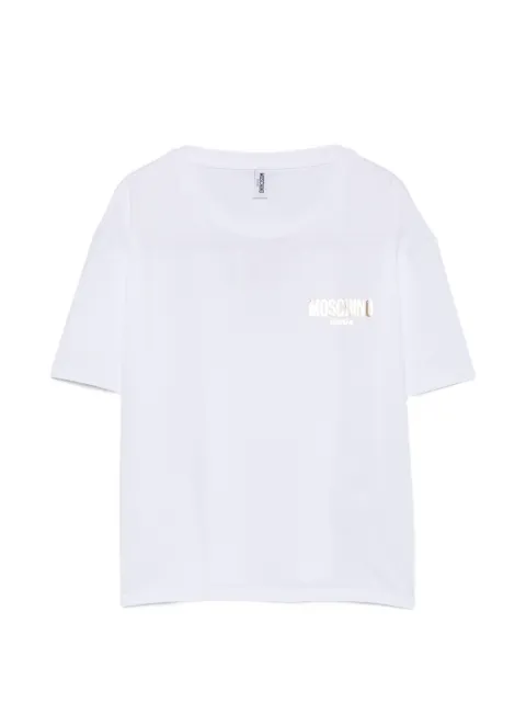 Moschino logo-print T-shirt White A07109407