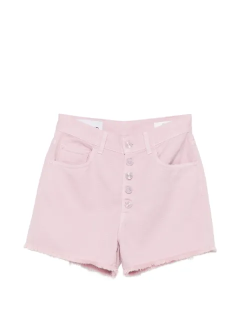 DONDUP frayed button-fly shorts Pink DP686BBF0014DPT