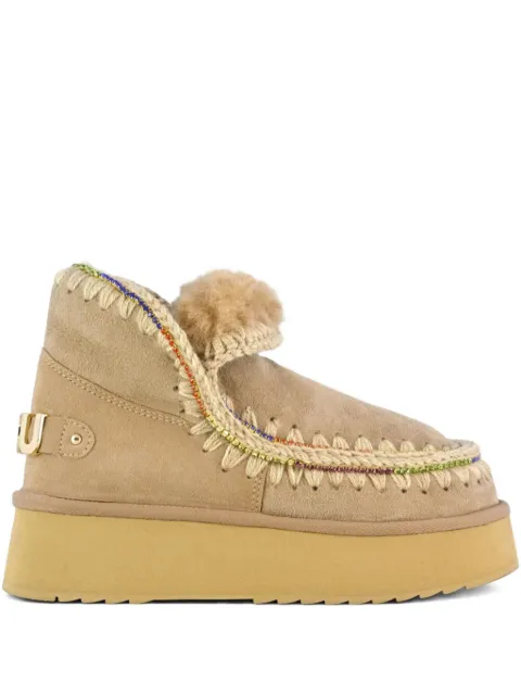 Mou Mini platform boots Neutrals MUFW681002ACAM