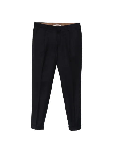Briglia 1949 pressed-crease turn-up trousers Blue TIBERIOS423120