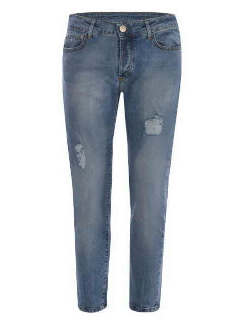 YES LONDON ripped-detail jeans Blue XJ3129COOL