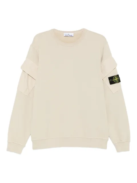 Stone Island Compass-badge cotton sweatshirt Neutrals K2S156100008S0A20