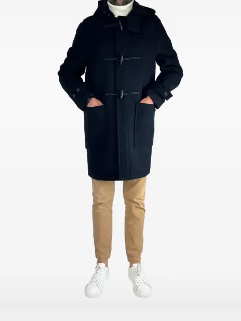 Manuel Ritz hooded toggle coat Blue 3732H8410C24381389
