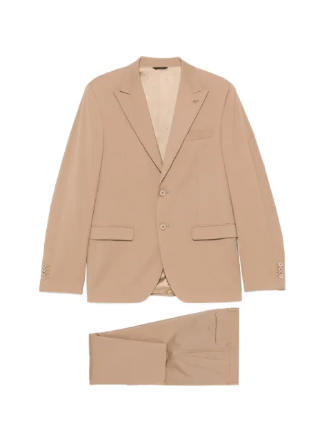 Manuel Ritz peak-lapels suit Neutrals 3630A332824000023