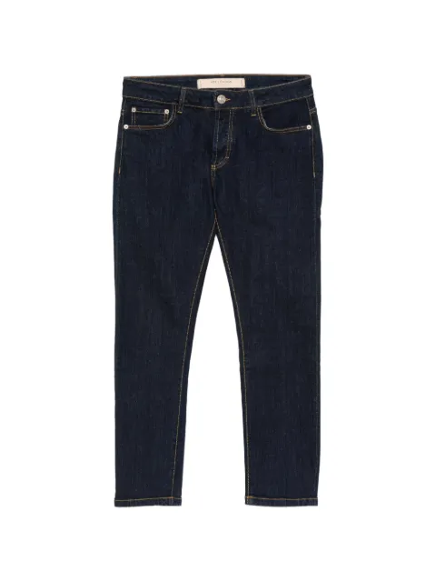YES LONDON logo-plaque slim-fit jeans Blue XJ132COOL