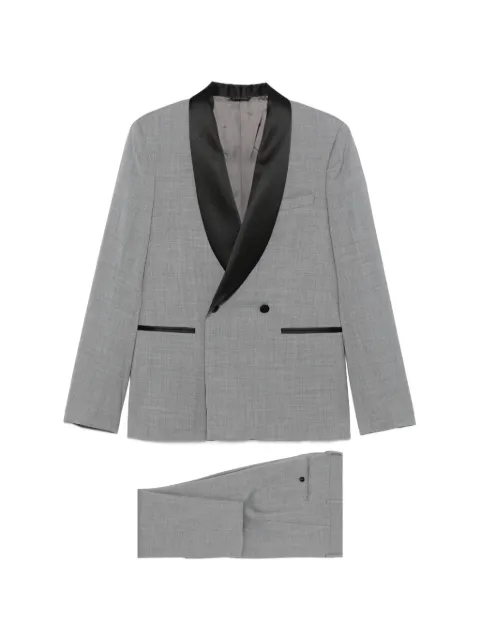 Manuel Ritz shawl-lapel double-breasted suit Grey 3630AR334824000096
