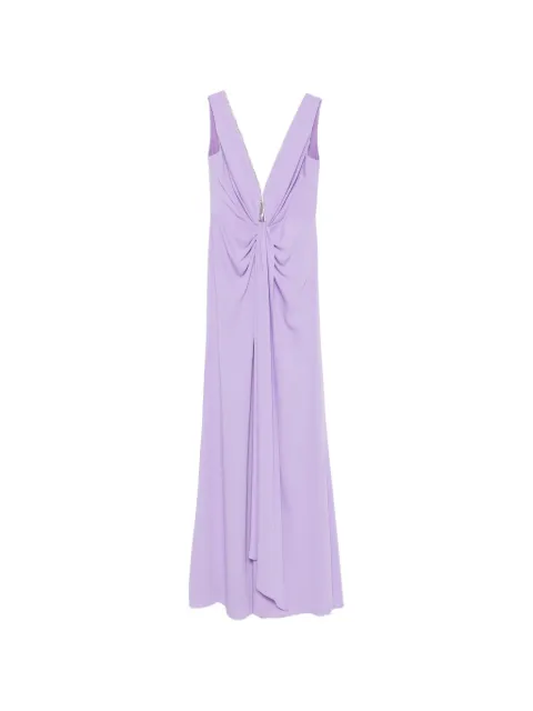 Nicole Miller crystal-embellished draped dress Purple NM224AV2412